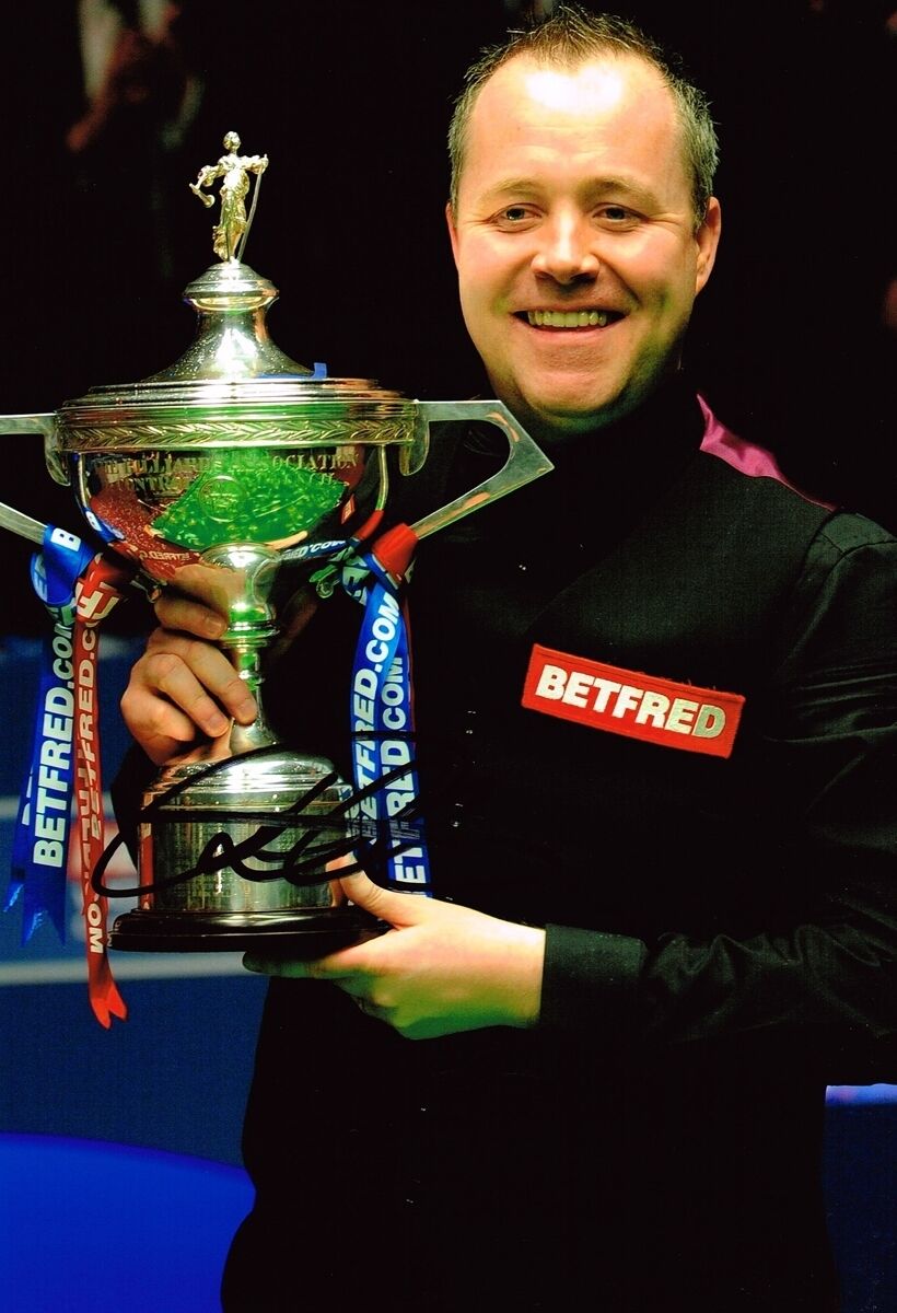 John Higgins SIGNED Genuine Autograph 12x8 Photo Poster painting AFTAL COA 3 x World Champion