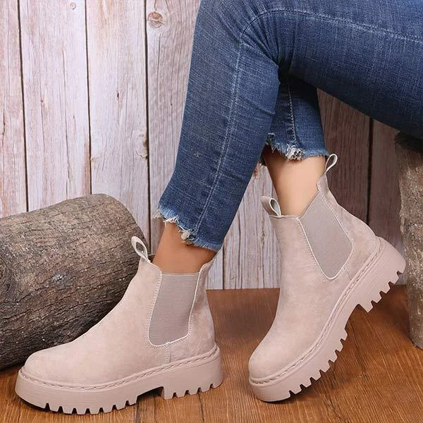 Women'S Flat Low Heel Chelsea Boots 75599172C