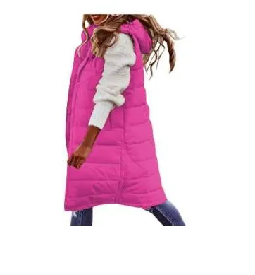 Brownm Brownm New Fashion Casual Solid-Colored Hooded In Sleeveless Sleeveless Jacket
