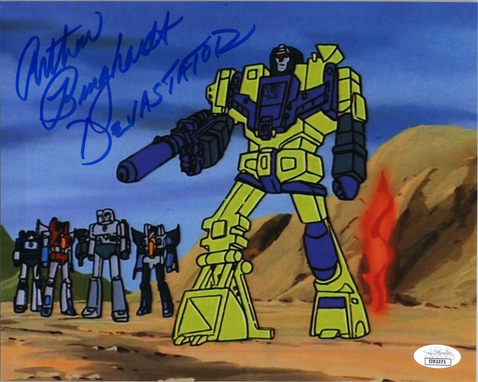 ARTHUR BURGHARDT Auth.Hand-Signed TRANSFORMERS Devastator