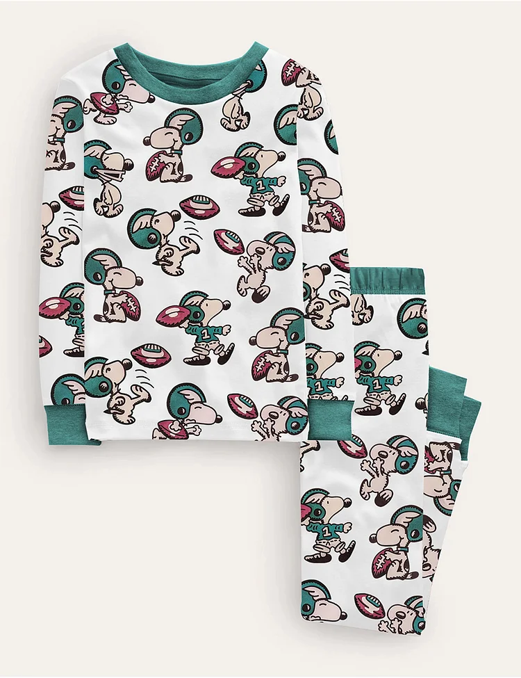 Kid's Go Birds Philadelphia Eagles Football Pajama Set