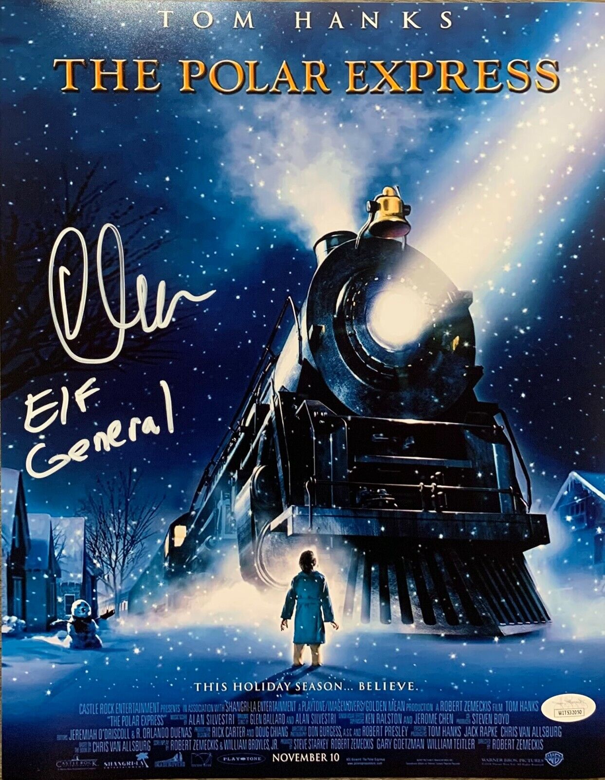 Charles Fleischer autograph signed inscribed 11x14 Photo Poster painting The Polar Express JSA