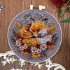 Foxes-DIY Embroidery Kit with Pattern Cotton Threads Needles Hoop 30*30cm/11.81*11.81in tapestrymarket