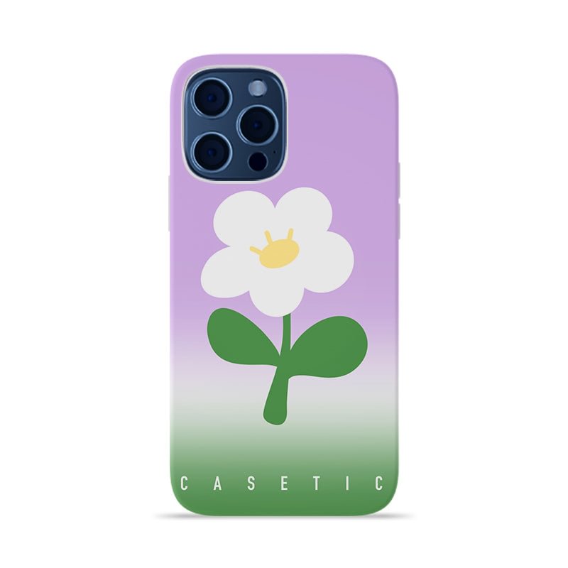 Casetic Purple Gradient Flowers iPhone Protective Case