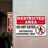 Restricted - Vintage Metal Signs(12*16Inch) - Warning