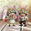 Diamond Painting Acrylic Easter Couple Diamond Painting Desktop Ornaments