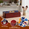 DIY Diamond Art Wooden Storage Box with Lid for Jewelry & Crafts Organization Kit