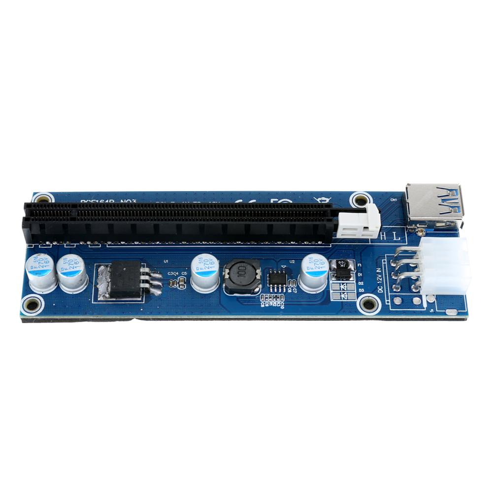 

USB 3.0 PCI-E Express 1x Extender Riser Card Adapter 6PIN Power Cable-134159.01, 501 Original