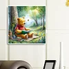 40x40cm Winnie Puuh 5d DIY Vollbohrer Runde Diamond Malerei Kit Wohnkultur