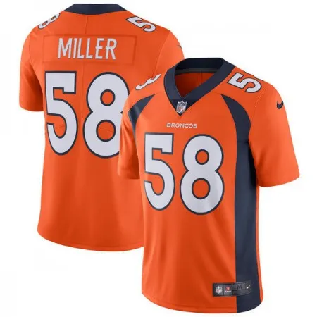 Men's Denver Broncos #58 Von Miller  Orange Vapor Untouchable Limited Stitched NFL Jersey