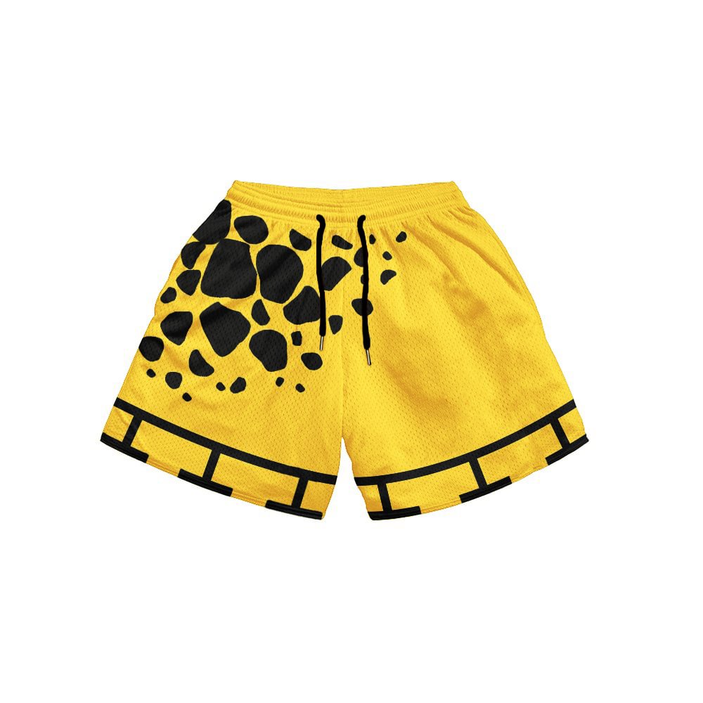 Men's Casual Drawstring Print Shorts