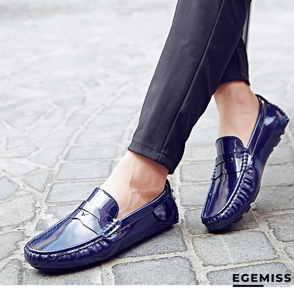 Big Size Men Leather Shoes Slip On Men Loafers Fashion Casual Men Shoes Male Flats Shoes | EGEMISS