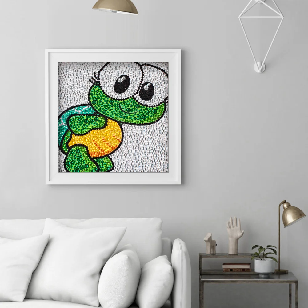 Diamond Painting - Full Crystal Rhinestone - Frog(18*18cm)【Without Frame】