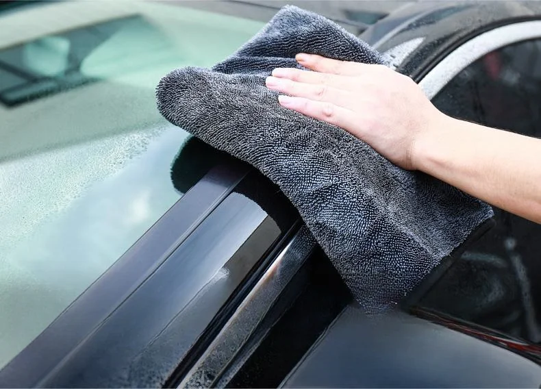 Microfiber car water stain wiper towel