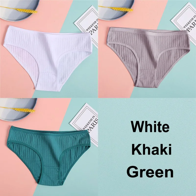 Billionm Cotton Panties Women's Underwear Casual Solid Color Panties for Women Intimate Lingerie Sexy Briefs Female Underpants M-XL