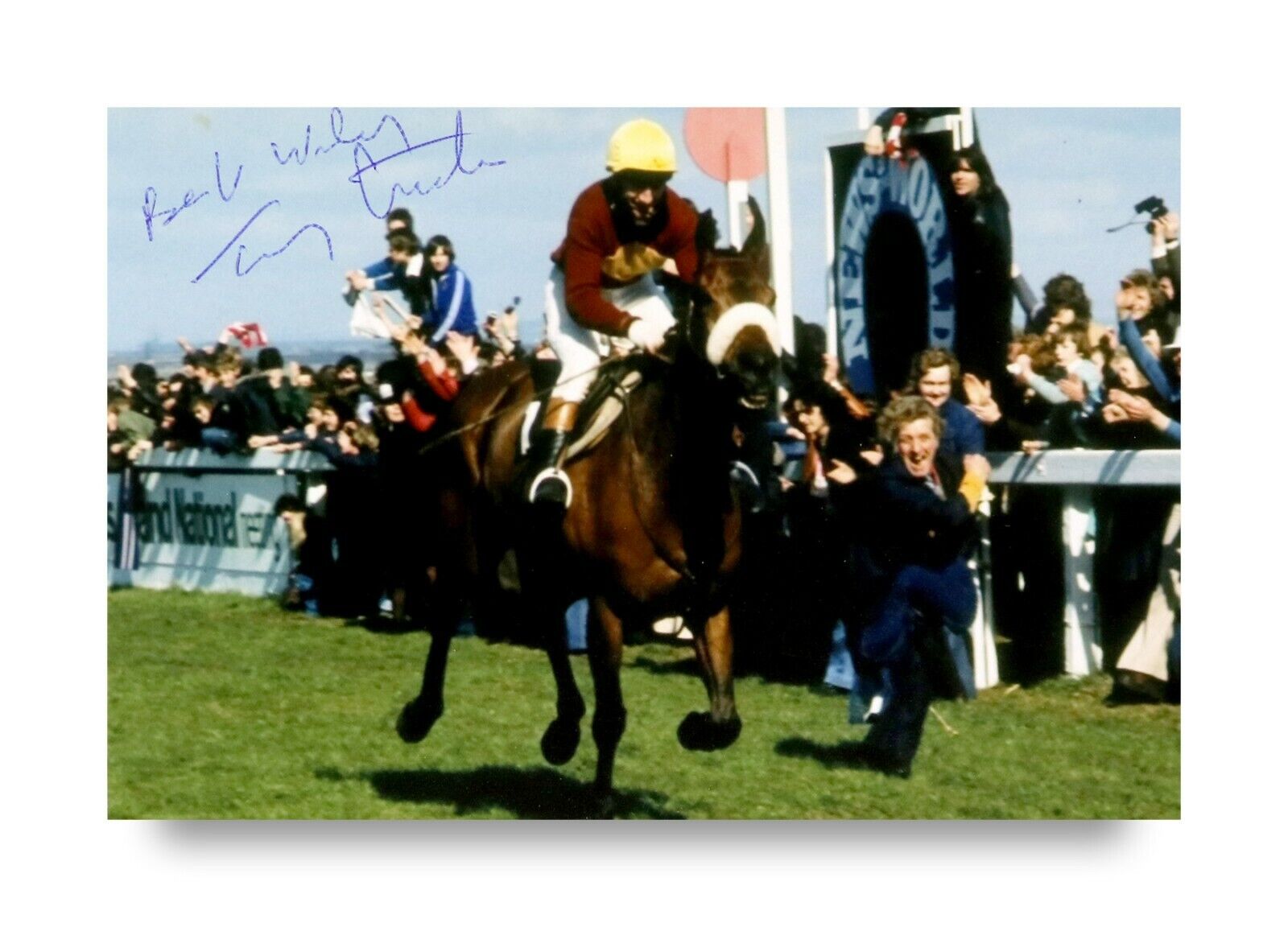 Tommy Stack Signed 6x4 Photo Poster painting Red Rum Grand National 1977 Genuine Autograph + COA