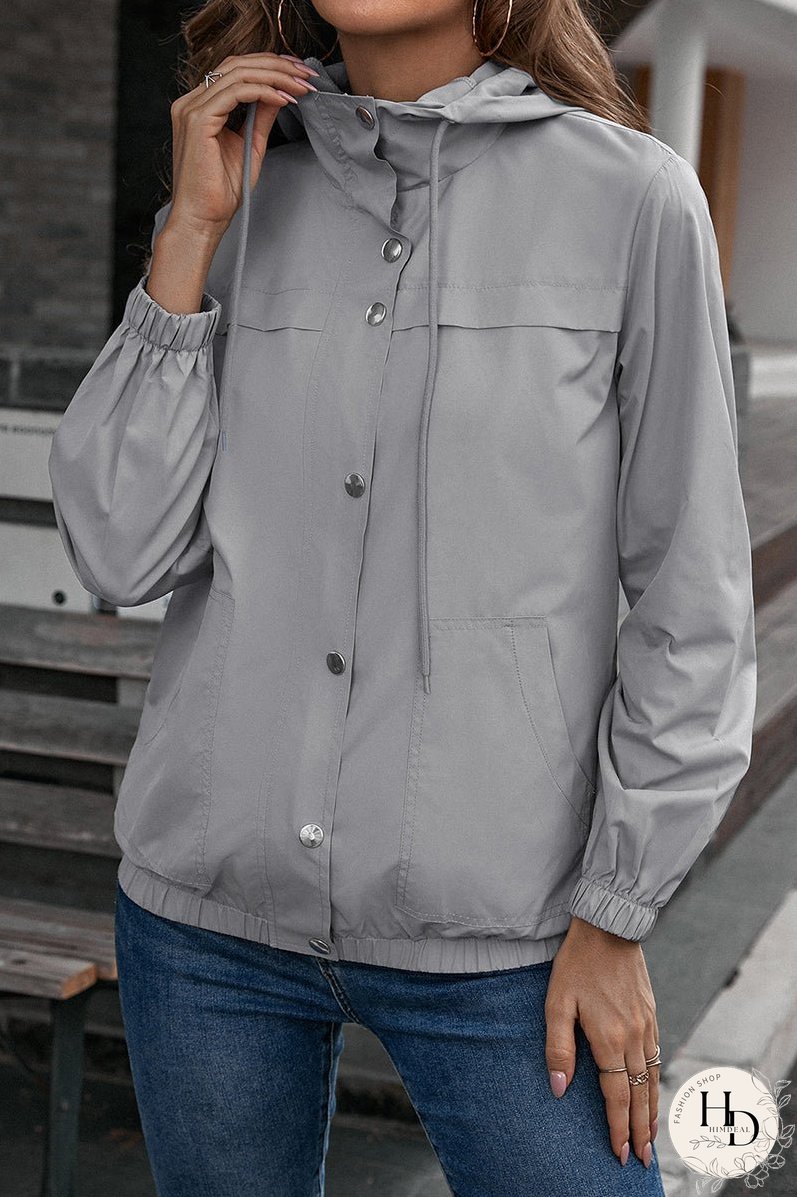 Button-Down Long Sleeve Sports Jacket