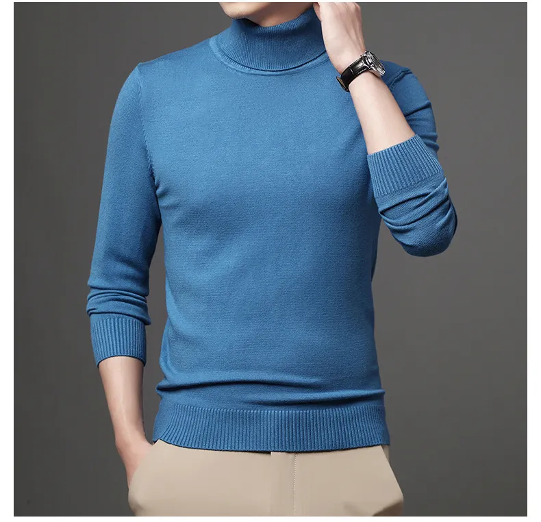 Solid Color Turtleneck main image 1
