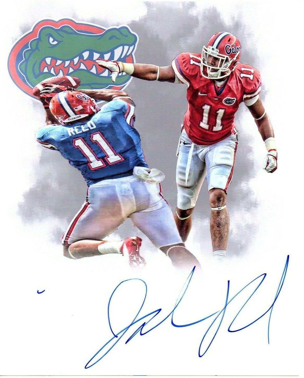 Jordan Reed Autographed Florida Gators 8x10 football Photo Poster painting Coa Redskins SWAMP!!