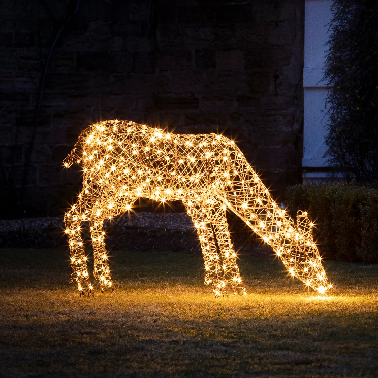 🔥kukelife🔥1m Studley Rattan Doe Light Up Reindeer 24v
