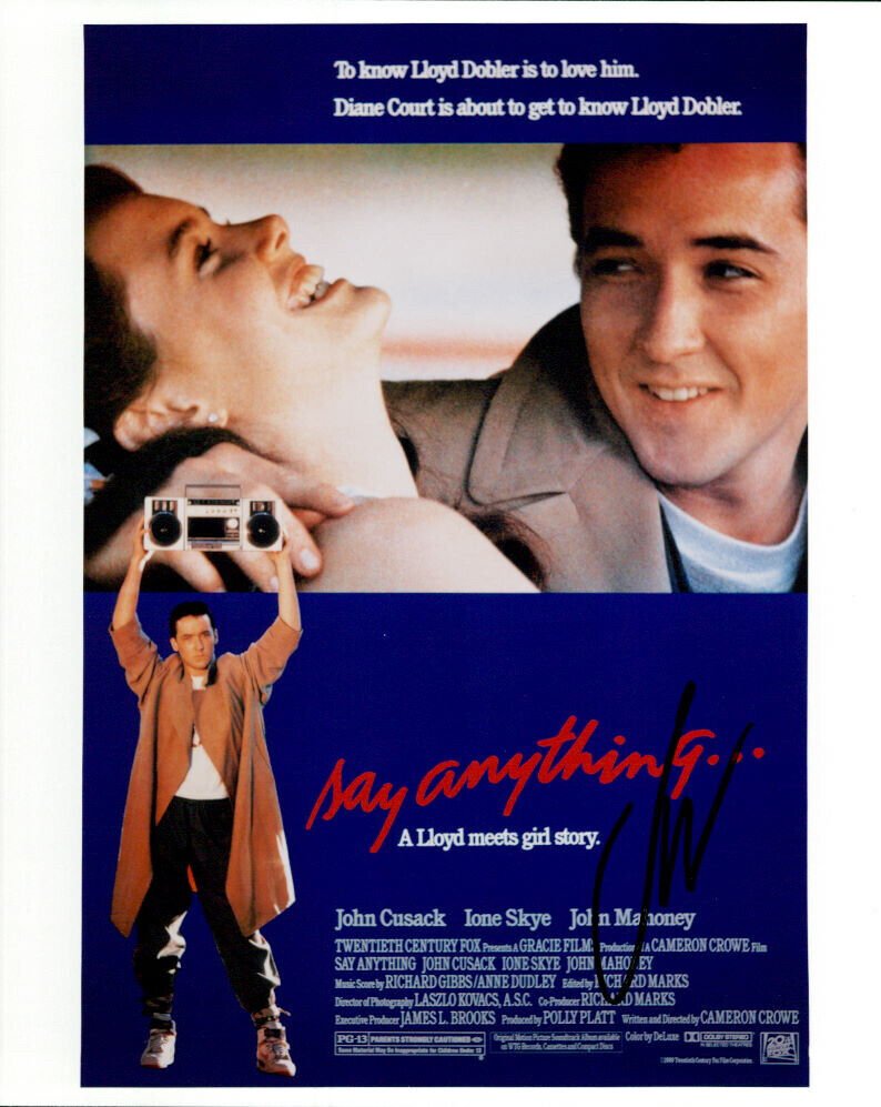 John Cusack (Say Anything) signed 8x10 Photo Poster painting