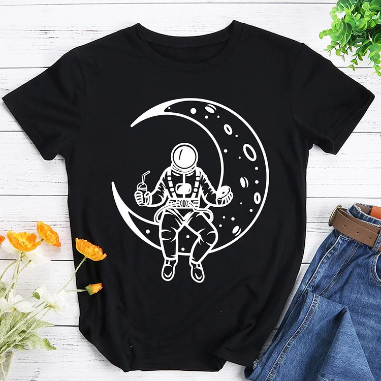 Take a Snack on the Moon  T-Shirt Tee -603993-Annaletters