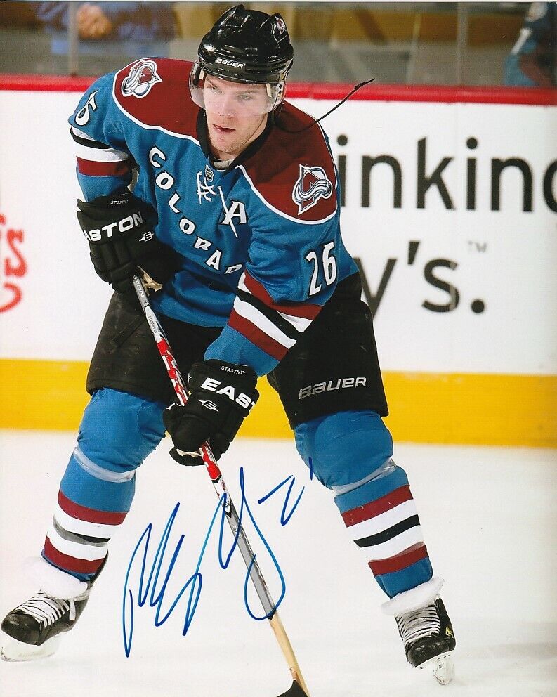 PAUL STASTNY SIGNED COLORADO AVALANCHE 8x10 Photo Poster painting #9 Autograph