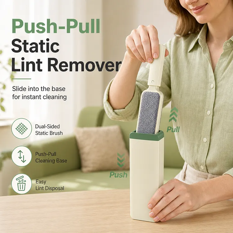 Self-Cleaning Electrostatic Lint Remover