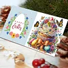 6Pcs Diamond Painting Cake Diamond Painting Greeting Card for Adults Beginners