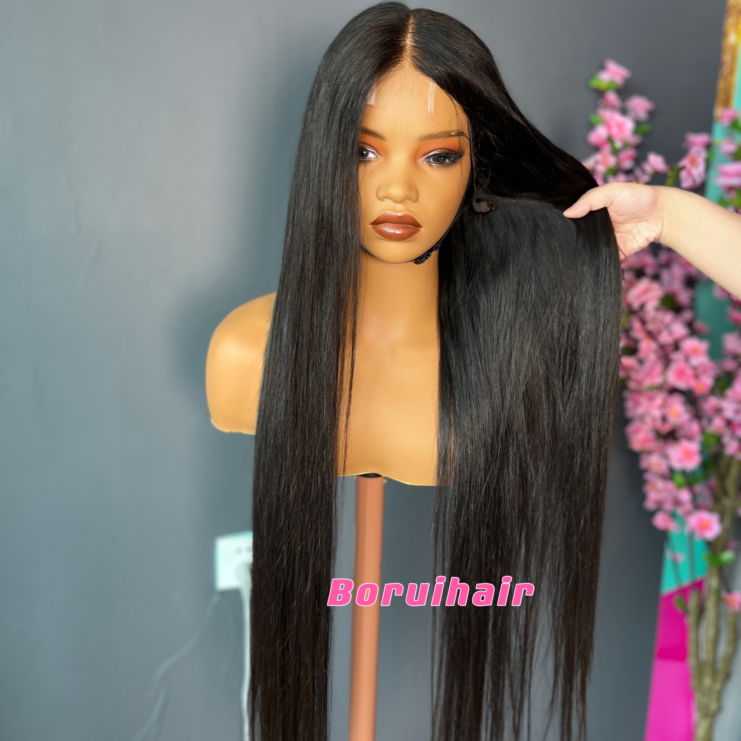 200% Density Straight 2X6 HD & Tranaparent lace Closure Wig Bleached Knot