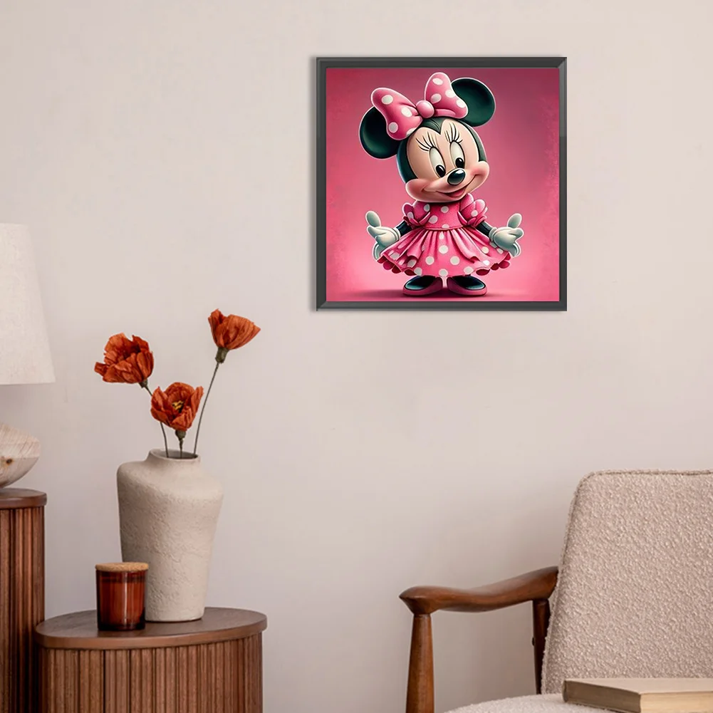 Full Round Diamond Painting 30*30cm - Disney Minnie