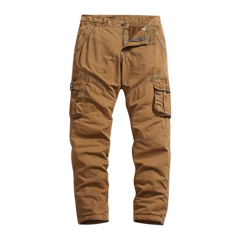 Men's Casual Outdoor Cotton Multi-pocket Patchwork Workwear Pants
