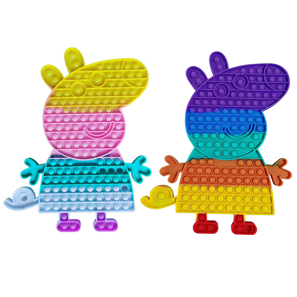 

Pig Silicone Push Bubble Fingertip Toys Anti-Stress Decompression Crafts, 501 Original