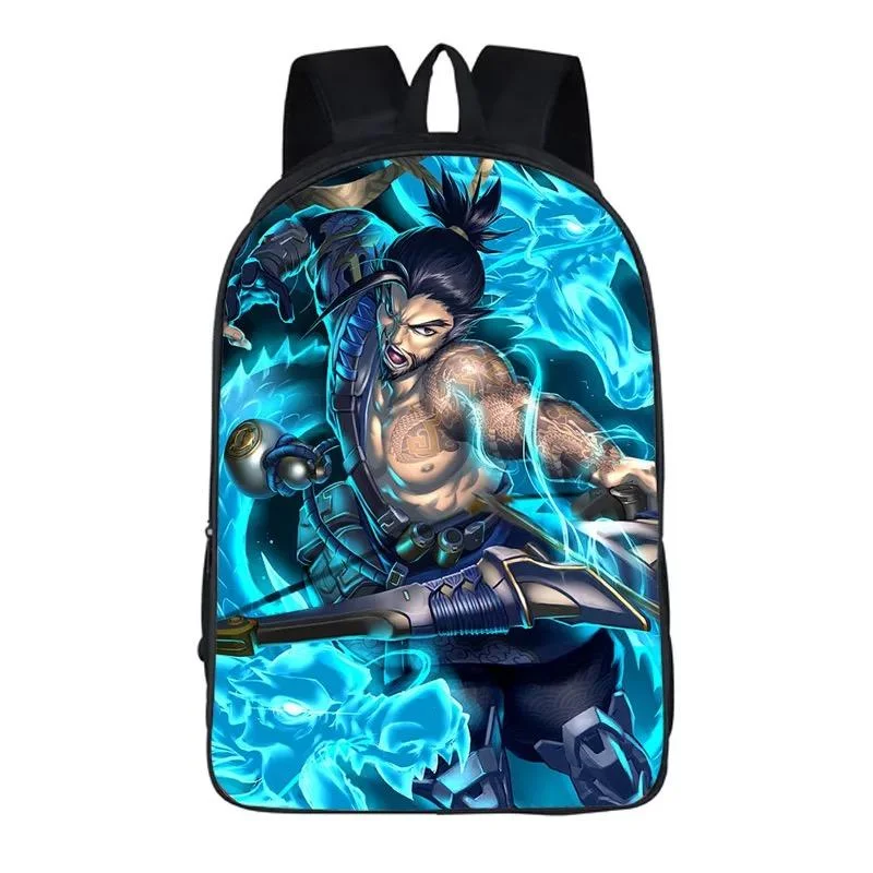 Buzzdaisy Game Overwatch Hanzo #6 Backpack School Sports Bag