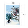 Dog Donkey - 11CT Stamped Cross Stitch-40*56cm