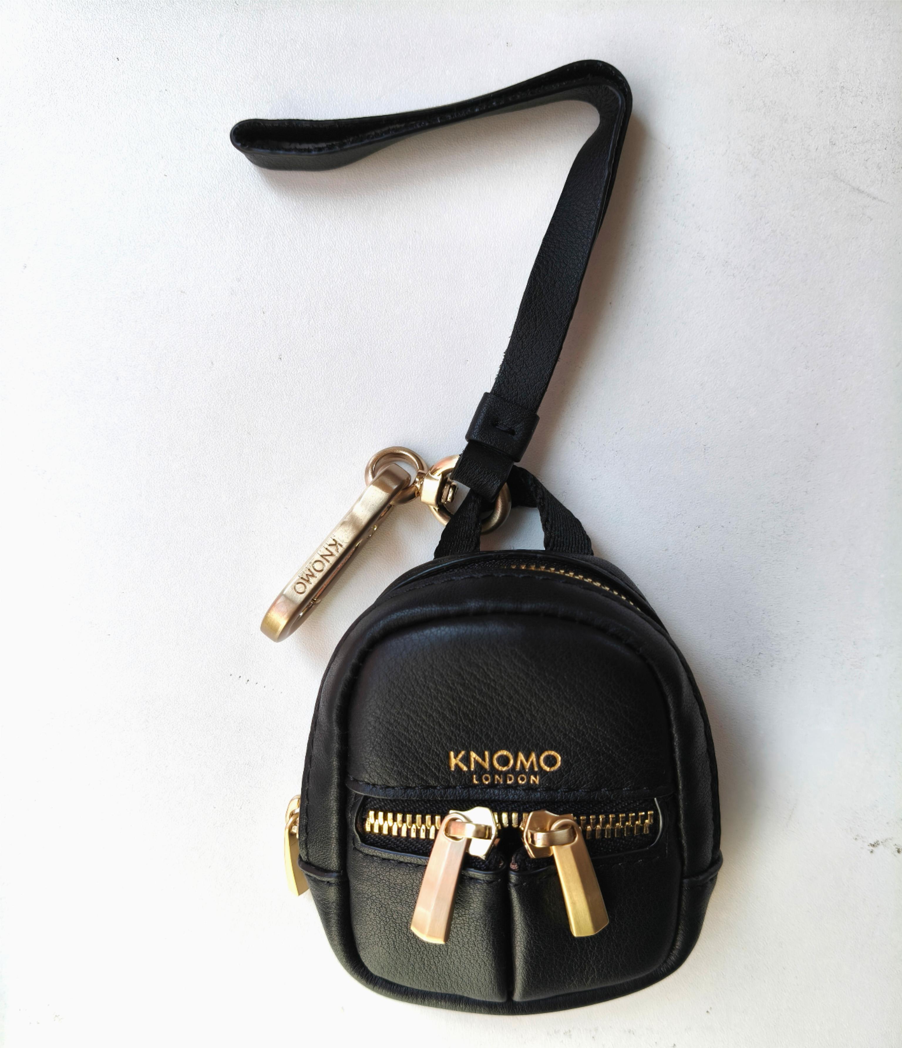 Mini Leather Coin Purse with Keyring  KNOMO USA - Bags that work beautifully