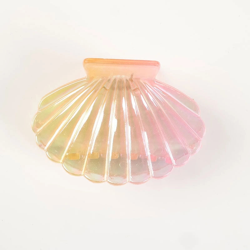 Casual Elegant Lady Women’s Shell Plastic Plating Hair Claws