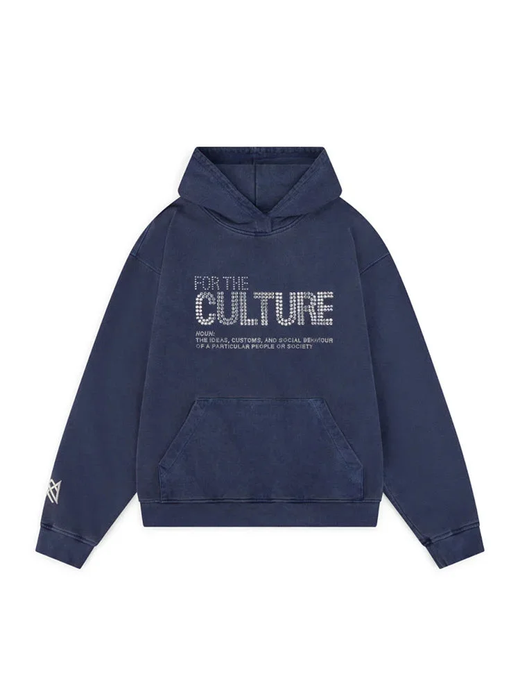Aonga 90s Streetwear Fashion Letter Crystal Hoodie For Male Vintage Versatile Street Long Sleeve Couple Hoodie 2025 Autumn Chic Pullover Sweatershirt aonga