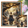 Buddha-11CT Stamped Cross Stitch 40*50cm