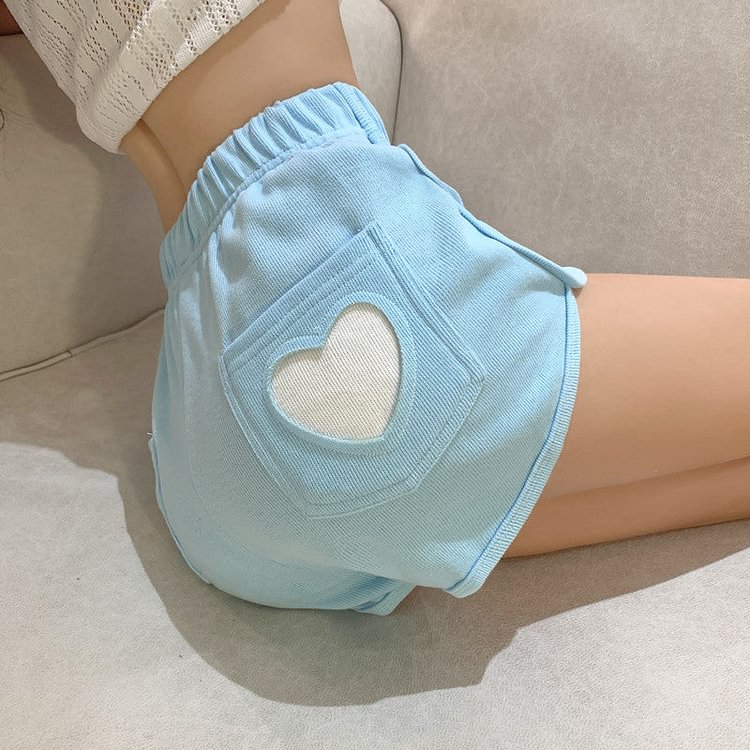 Sweet Heart Summer Short Pants - Gotamochi Kawaii Shop, Kawaii Clothes