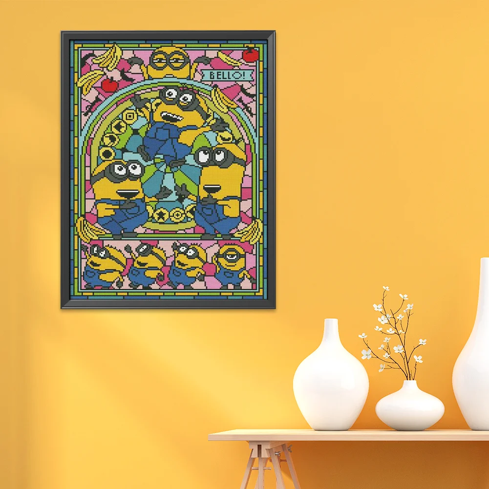 11ct Stamped Cross Stitch - Minions(30*40cm)