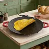 Smokeless Electric BBQ Grill Baking Trays with Handles Removable Grilling Plate 12/14/16in Round Nonstick Cooking Griddle Pan for Steaks Burgers Pancakes
