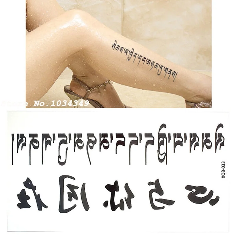 1pcs Time hourglass arms BlacBlack White Large Flower Henna Temporary Tattoo Black Mehndi Style Waterproof Tattoo Sticker