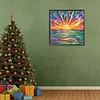 Diamond Painting-DIY Full Round Drill Colourful Sunset on the Sea