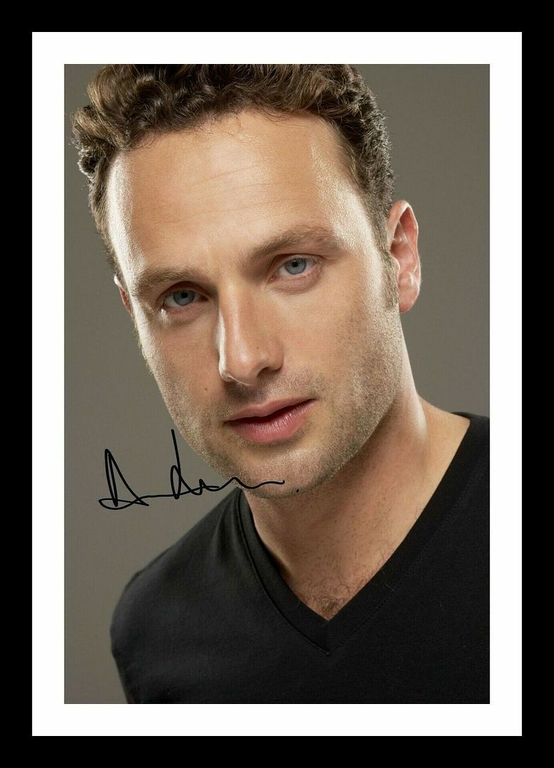 Andrew Lincoln Autograph Signed & Framed Photo Poster painting