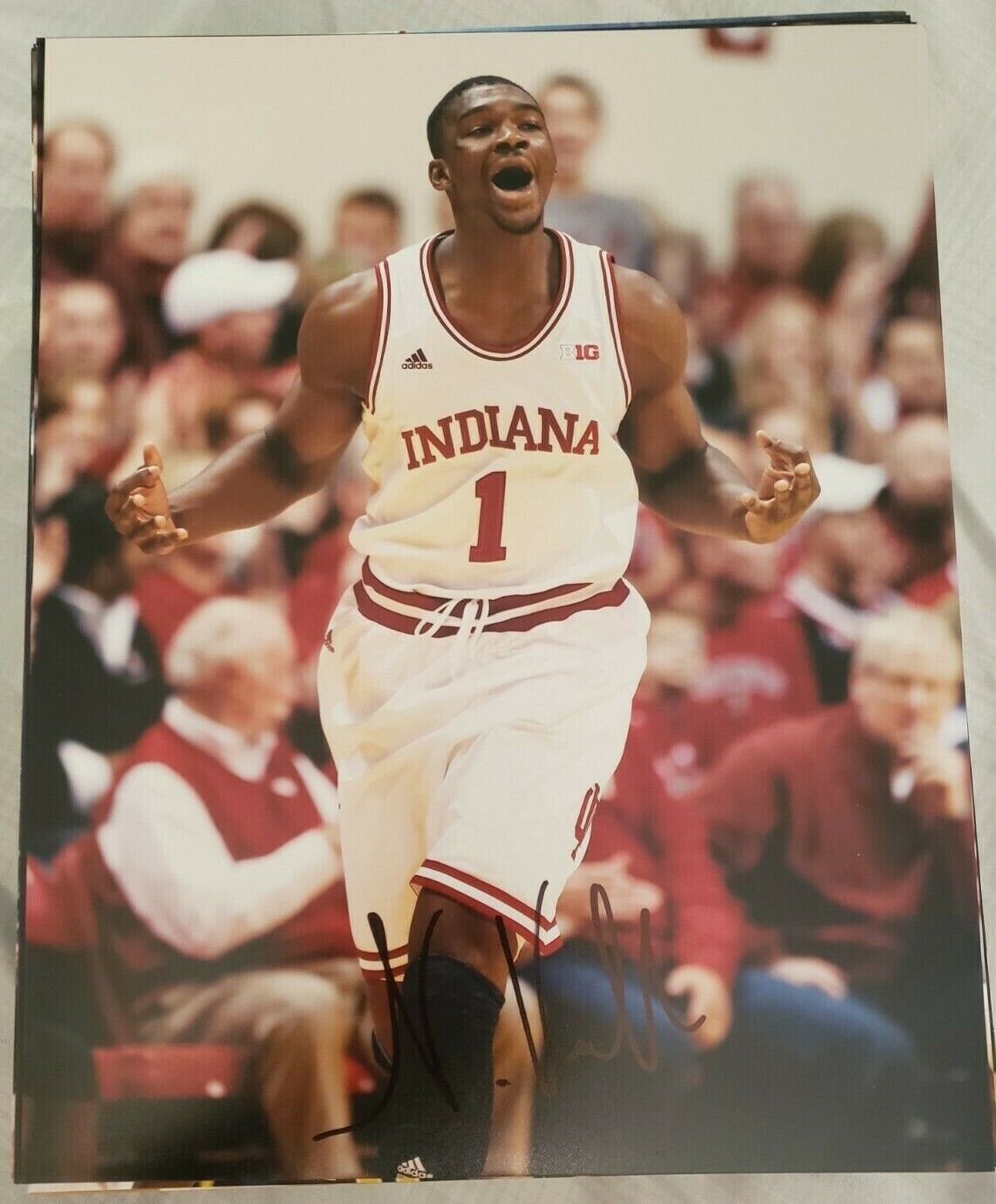 NOAH VONLEH INDIANA HOOSIERS SIGNED AUTOGRAPHED 8X10 Photo Poster painting W/COA