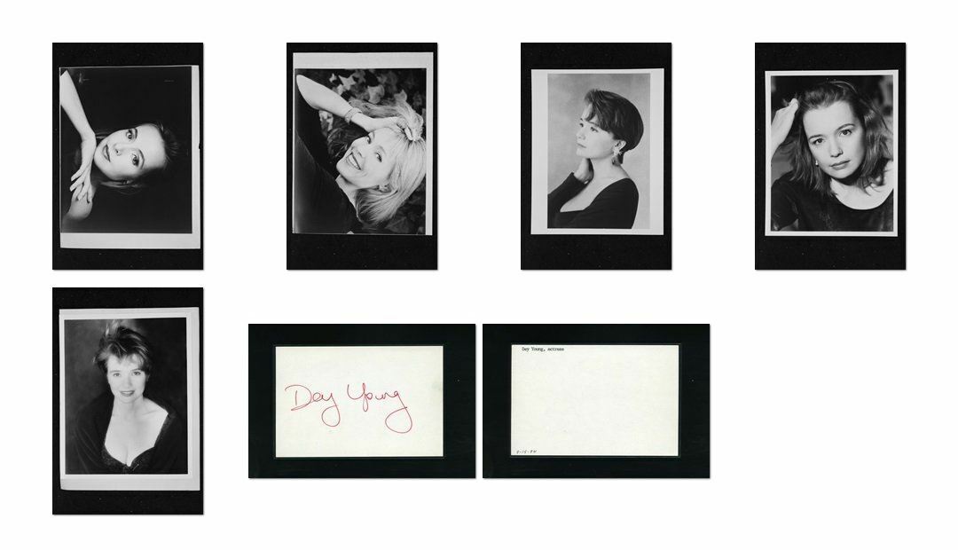 Dey Young - Signed Autograph and Headshot Photo Poster painting set - Melrose Place