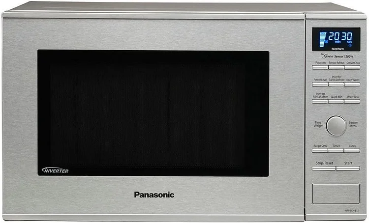 Panasonic Horno microondas NN-SN686S encimera de acero inoxidable/integrado con tecnolog&iacute;a inversor y sensor genio, 1.2 pies c&uacute;bicos, 1200 W
