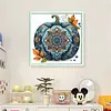 Pumpkin-Partial 11CT Stamped Cross Stitch Bead Embroidery 36*36cm/14.17*14.17in tapestrymarket