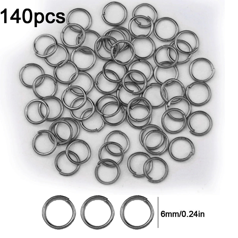 1 Set Diameter 3mm Diameter 4mm Diameter 5mm Alloy Solid Color Open Jump Rings Jewelry Accessories